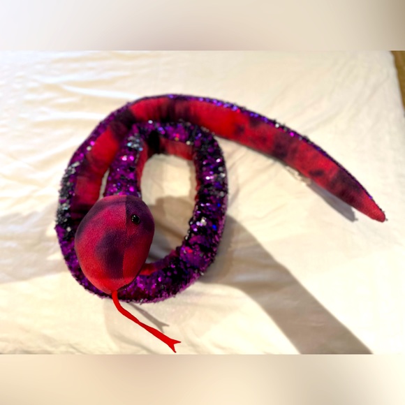 Sequined snake stuffed animal 70” - Picture 3 of 8